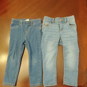 Bundle of 2 pairs 2T jeans